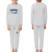 Thumbnail for Dassault Mercure 100 - Children Pajamas - Cartoon Chest - Light Gray