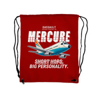 Thumbnail for Dassault Mercure 100 - Drawstring Bag - Cartoon - Red