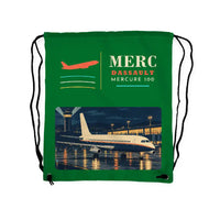 Thumbnail for Dassault Mercure 100 - Drawstring Bag - Classic - Green
