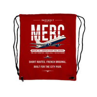 Thumbnail for Dassault Mercure 100 - Drawstring Bag - Original - Red