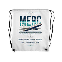 Thumbnail for Dassault Mercure 100 - Drawstring Bag - Original - White