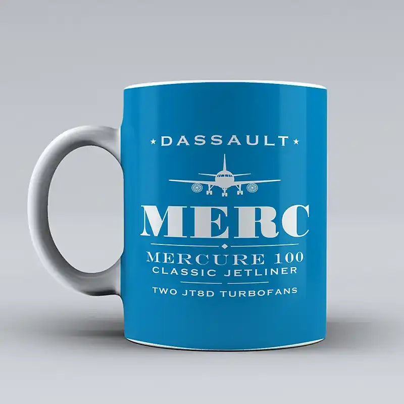 Dassault Mercure 100 - Heritage - Mug - Turquoise