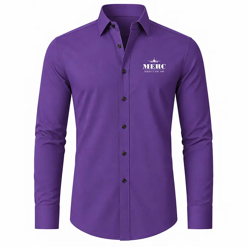 Dassault Mercure 100 - Long Sleeve Shirt - Heritage - Purple