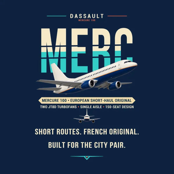 Dassault Mercure 100 - Original - Card