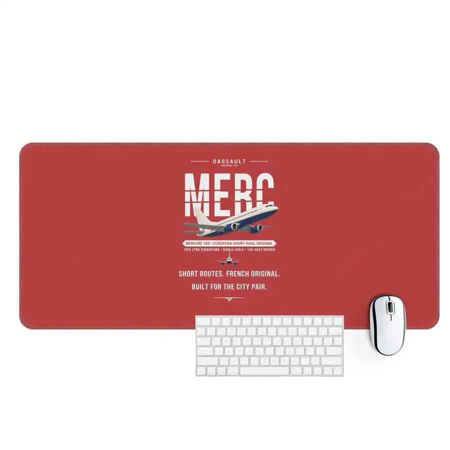 Dassault Mercure 100 - Original - Desk Mat - Red