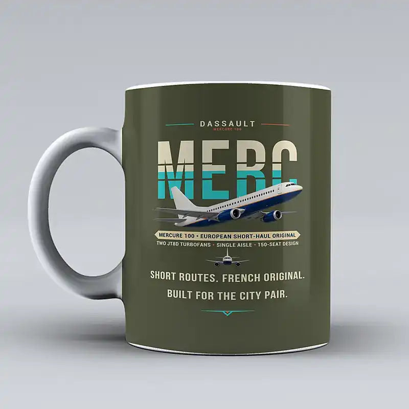 Dassault Mercure 100 - Original - Mug - Green Army