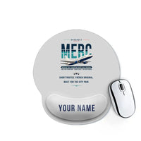 Thumbnail for Dassault Mercure 100 - Original + Name - Ergonomic Mouse Pad - Light Gray