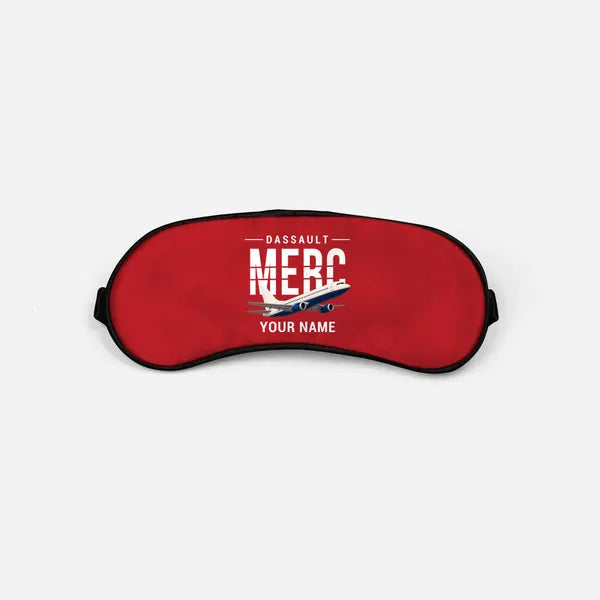 Dassault Mercure 100 - Original + Name - Sleep Mask - Red
