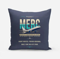 Thumbnail for Dassault Mercure 100 - Original - Pillow - Navy Blue