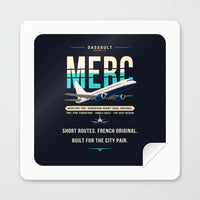 Thumbnail for Dassault Mercure 100 - Original - Square Sticker - Peel