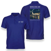Thumbnail for Dassault Mercure 100 - Poster - Double-Side Polo - Blue