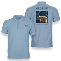 Thumbnail for Dassault Mercure 100 - Poster - Double-Side Polo - Light Blue