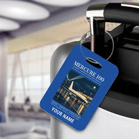Thumbnail for Dassault Mercure 100 - Poster + Name - Luggage Tag - Blue