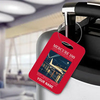 Thumbnail for Dassault Mercure 100 - Poster + Name - Luggage Tag - Red
