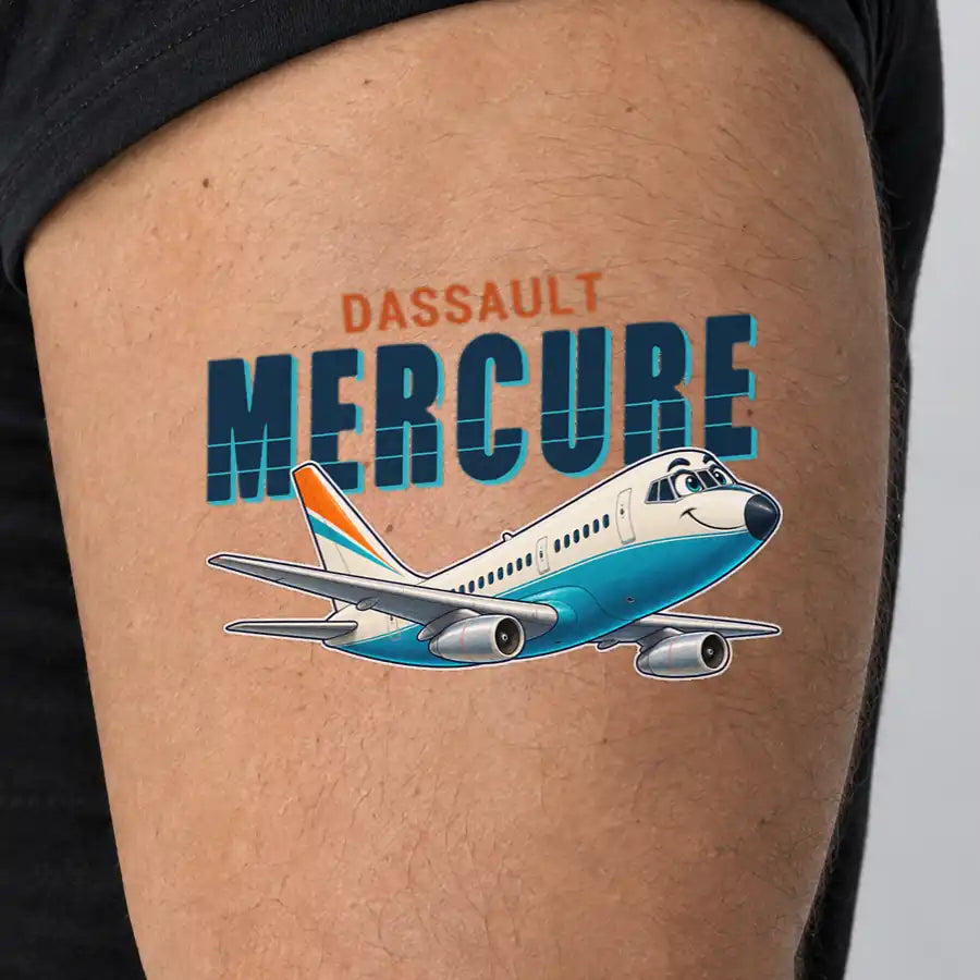 Dassault Mercure 100 - Tattoo - Cartoon - Man
