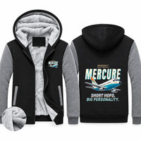 Thumbnail for Dassault Mercure 100 Zipped Sweatshirts - Cartoon - Black & Gray