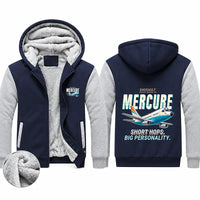 Thumbnail for Dassault Mercure 100 Zipped Sweatshirts - Cartoon - Navy & Gray