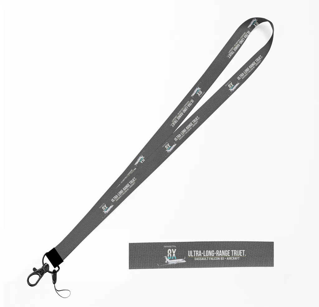 Dassault Falcon 8X lanyard - gray