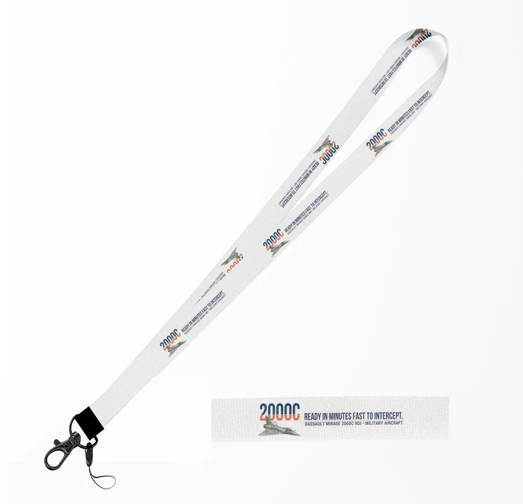 Dassault Mirage 2000C RDI lanyard - white