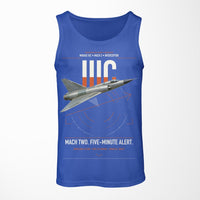 Thumbnail for Dassault Mirage IIIC design on blue tank top