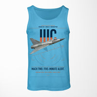 Thumbnail for Dassault Mirage IIIC design on sky blue tank top