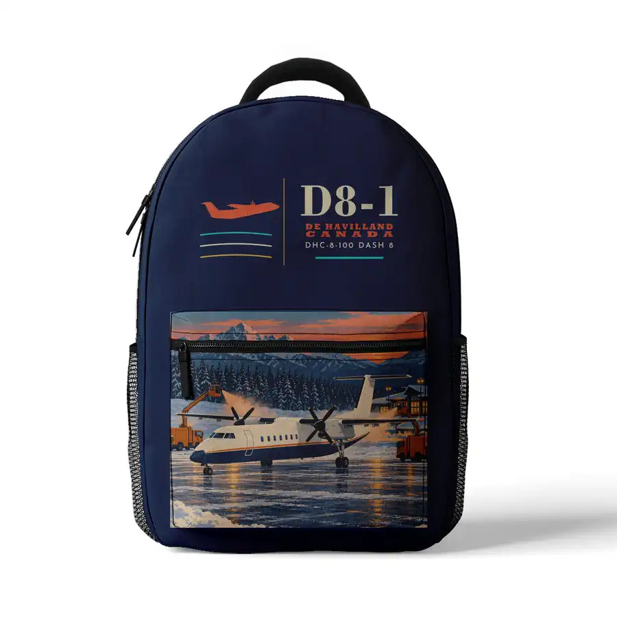 De Havilland Canada DHC-8-100 Dash 8 - 3D Backpack - Dark Blue