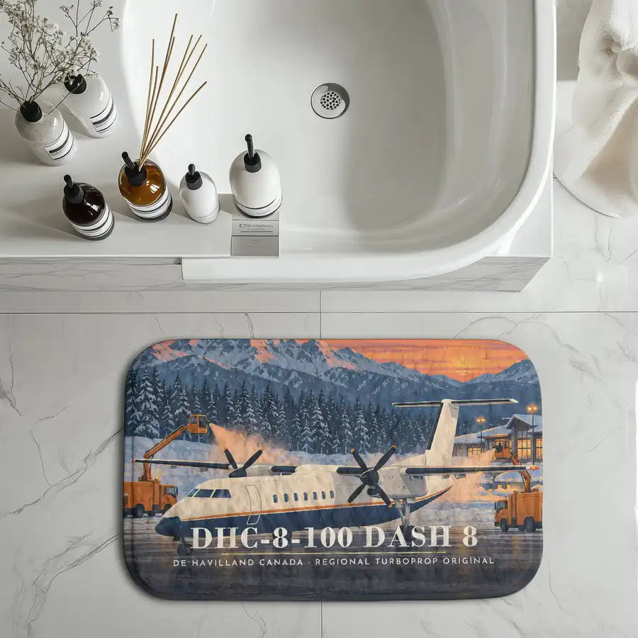 De Havilland Canada DHC-8-100 Dash 8 - 3D - Bath Mat