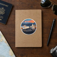 Thumbnail for De Havilland Canada DHC-8-100 Dash 8 - 3D - Circle Sticker - Notebook