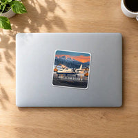 Thumbnail for De Havilland Canada DHC-8-100 Dash 8 - 3D + Name - Square Sticker - MacBook