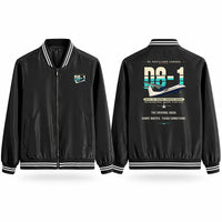 Thumbnail for De Havilland Canada DHC-8-100 Dash 8 Stylish Jackets - Baseball Collar - Original - Black