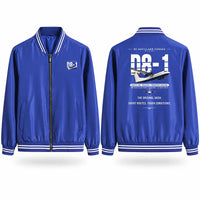 Thumbnail for De Havilland Canada DHC-8-100 Dash 8 Stylish Jackets - Baseball Collar - Original - Royal Blue