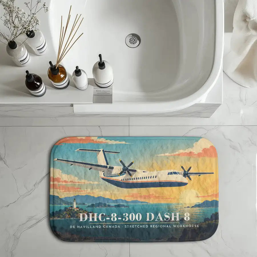 De Havilland Canada DHC-8-300 Dash 8 - 3D - Bath Mat