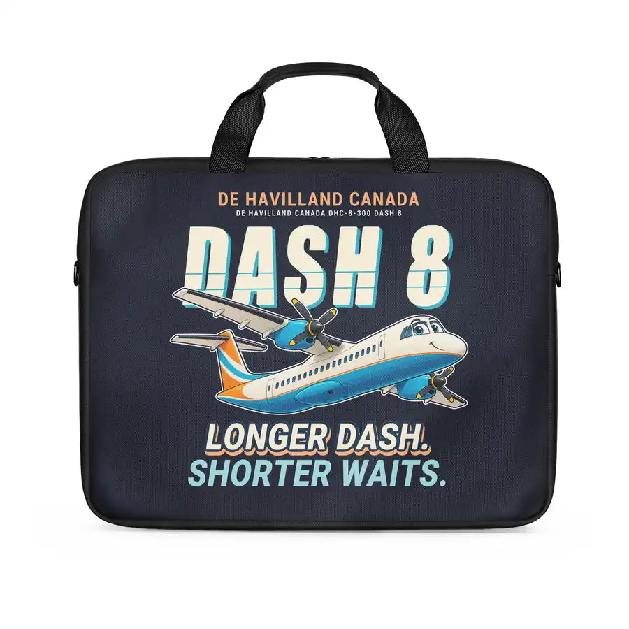 De Havilland Canada DHC-8-300 Dash 8 - Cartoon - Laptop Bag
