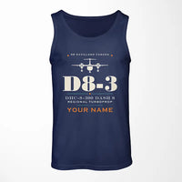 Thumbnail for De Havilland Canada DHC-8-300 Dash 8 - Heritage + Name - Tank Top - Dark Blue