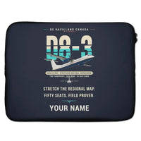 Thumbnail for De Havilland Canada DHC-8-300 Dash 8 - Original + Name - Laptop Sleeve