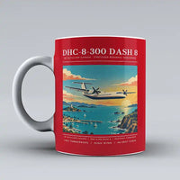 Thumbnail for De Havilland Canada DHC-8-300 Dash 8 - Poster - Mug - Red