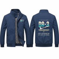 Thumbnail for De Havilland Canada DHC-8-300 Dash 8 Stylish Jackets - Stand Collar - Original - Navy Blue