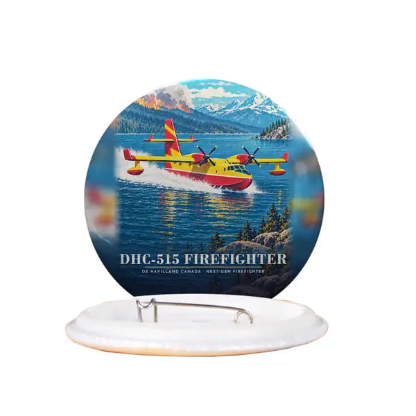 De Havilland Canadair 515 - 3D - Pin - Full Print
