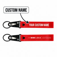 Thumbnail for De Havilland Canadair 515 Hawk-Shaped Key Chains - Red - Heritage - Personalized