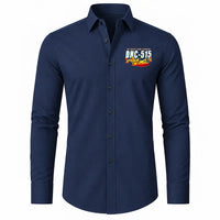 Thumbnail for De Havilland Canadair 515 - Long Sleeve Shirt - Cartoon - Dark Blue