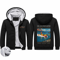 Thumbnail for De Havilland Canadair 515 Zipped Sweatshirts - Poster - Black