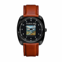 Thumbnail for De Havilland Dash 8-400 - Poster - Luxury Cushion - Black and Dark Brown Strap