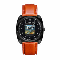 Thumbnail for De Havilland Dash 8-400 - Poster - Luxury Cushion - Black and Light Brown Strap