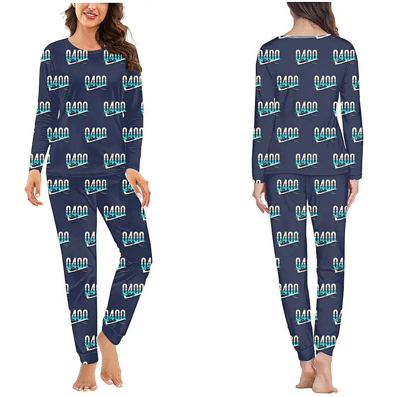 De Havilland Dash 8-400 - Women Pajamas - Original Pattern - Navy Blue
