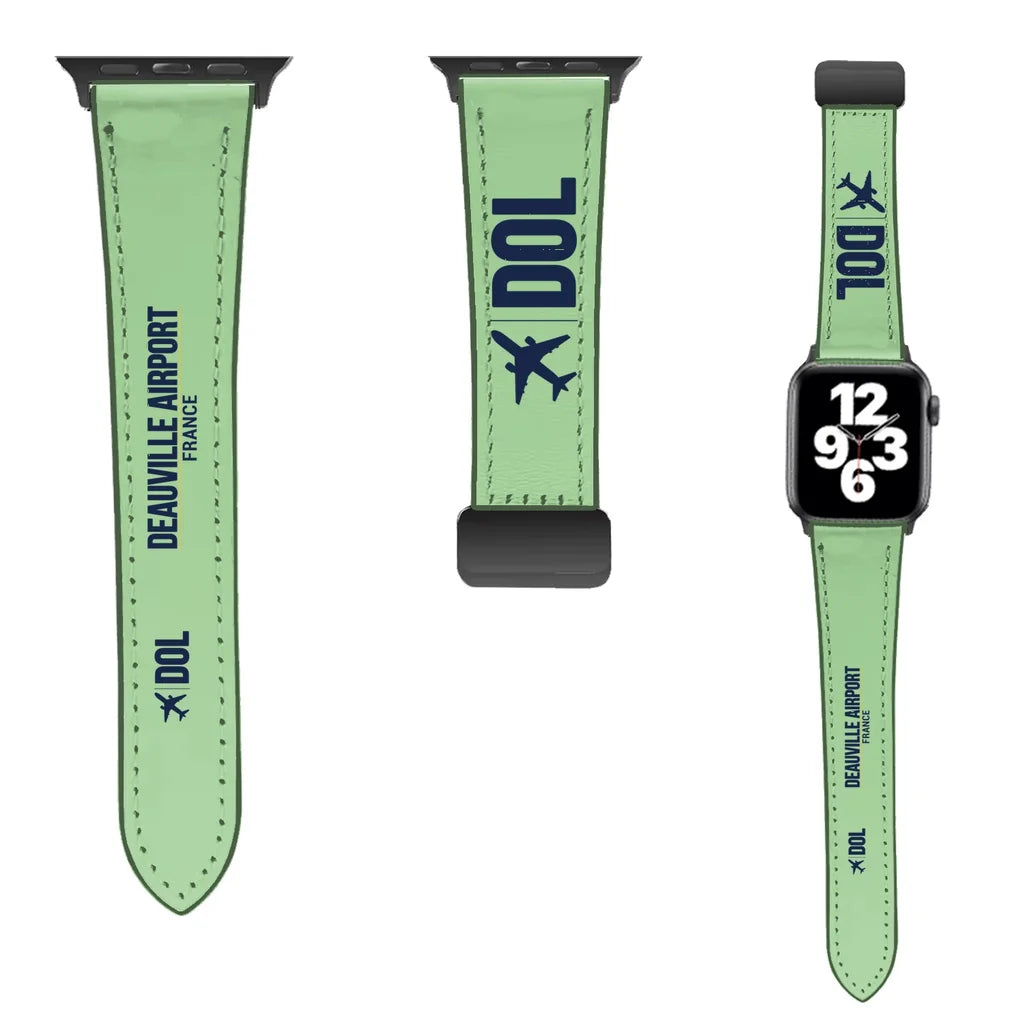 WBV6 | Deauville – Normandie Airport DOL | Leather - Light Green