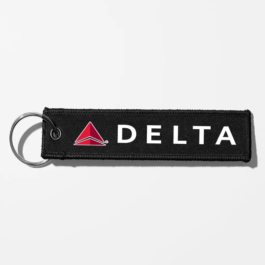 Delta Air Lines Crew & Staff Tag Key Chains - Black