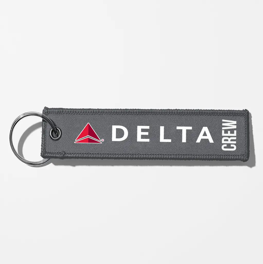 Delta Air Lines Crew & Staff Tag Key Chains - Gray - Crew