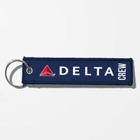 Thumbnail for Delta Air Lines Crew & Staff Tag Key Chains - Navy Blue - Crew