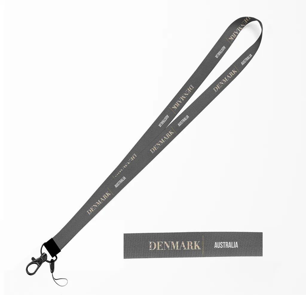 Denmark City Series lanyard - gray