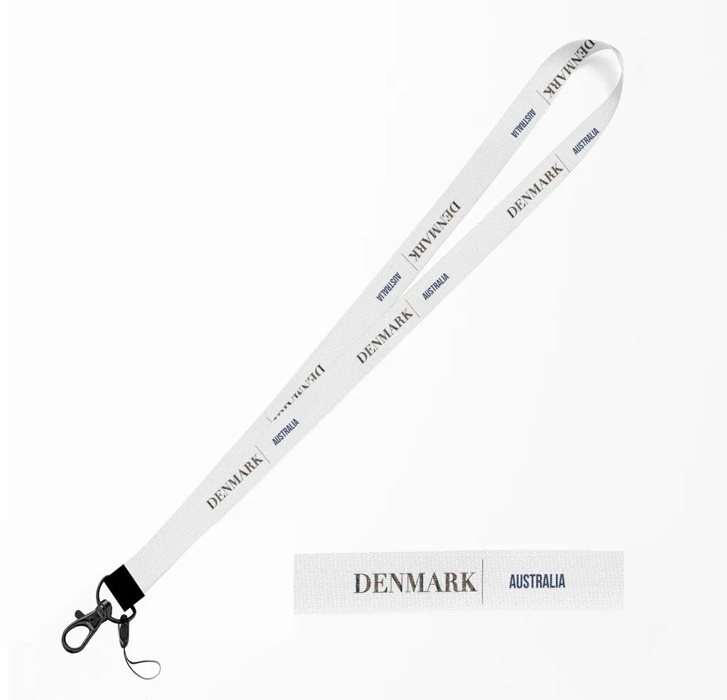 Denmark City Series lanyard - white